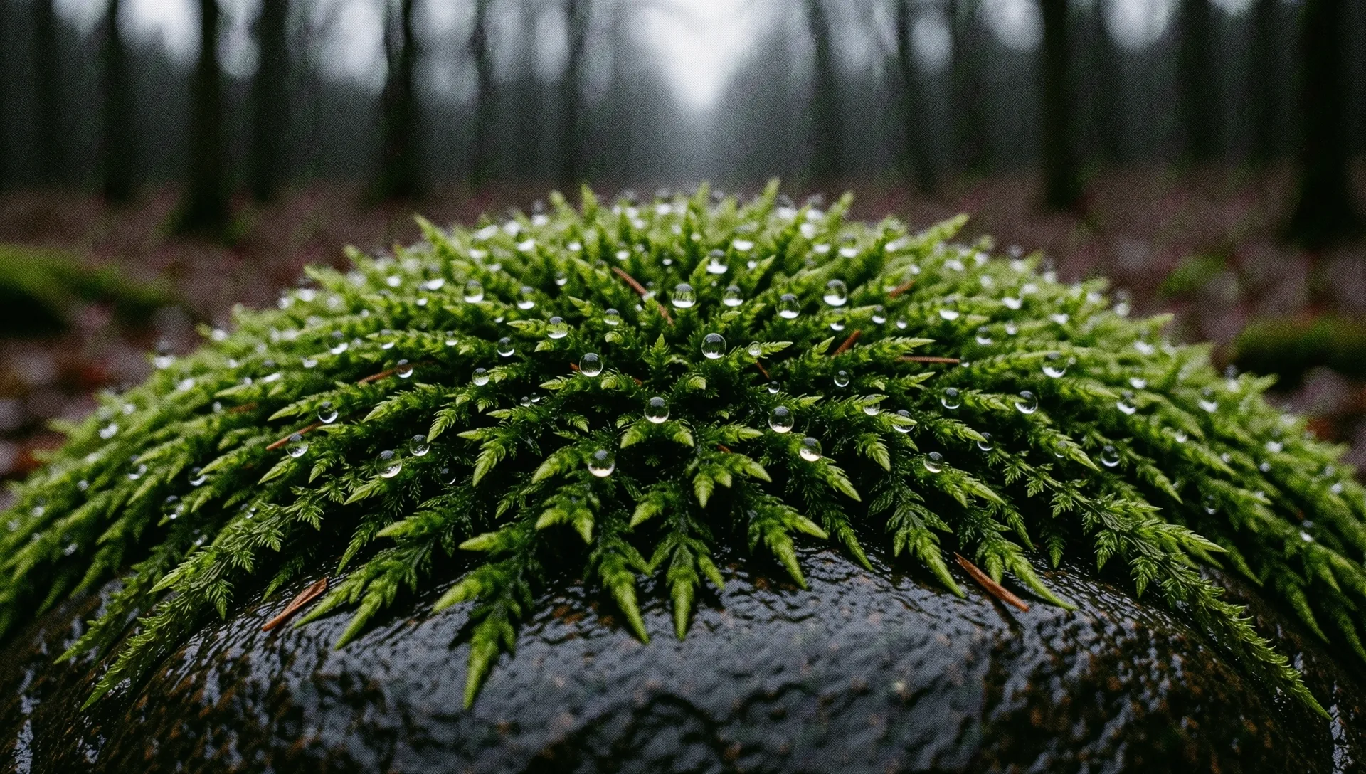 Zbliżenie na naturalny ekosystem leśny